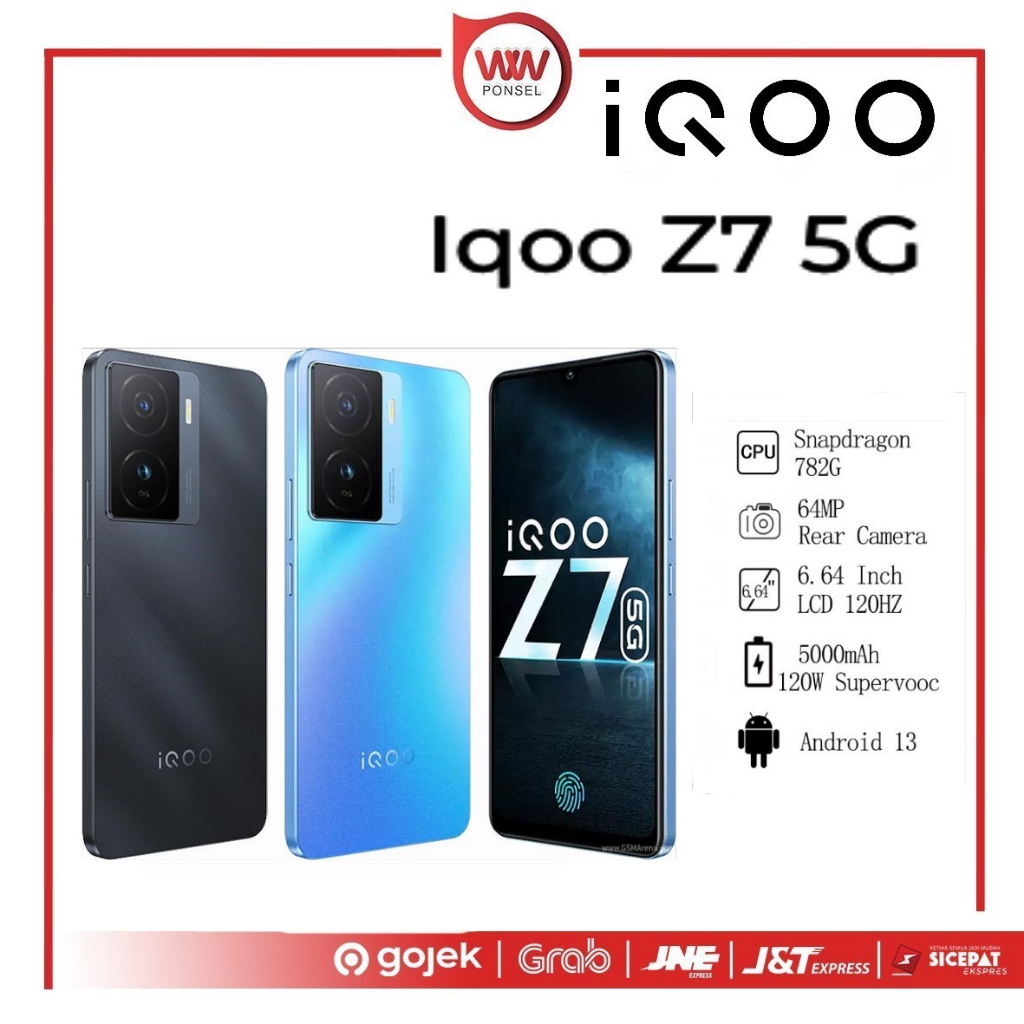 Jual Hp Vivo Iqoo Z7 5G Ram 8GB Internal 128GB Garansi Resmi | Shopee ...