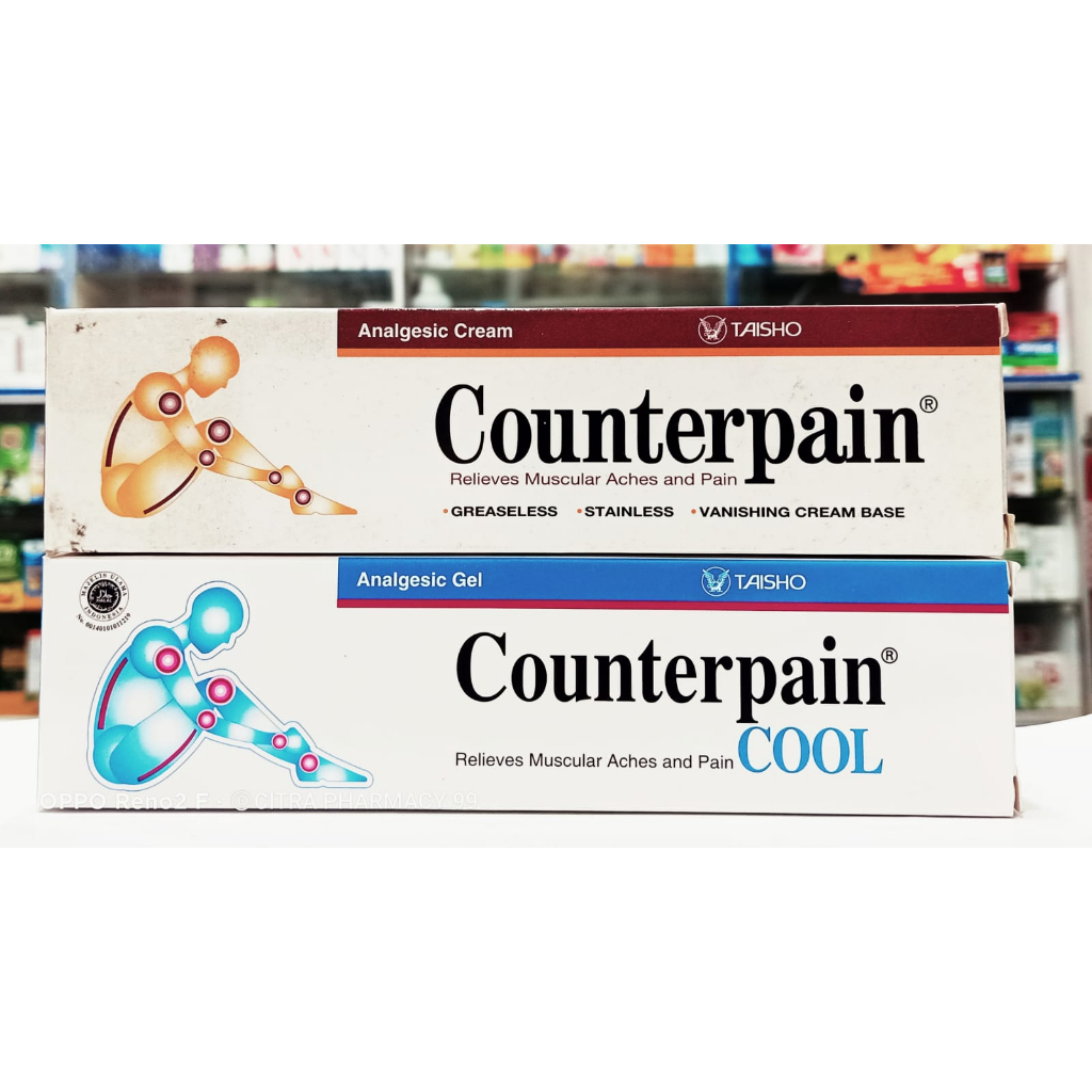 Jual Counterpain Merah dan COOL 𝐊𝐫𝐢𝐦 𝟏𝟐𝟎𝐆𝐑 - Meringankan Sakit Pada ...