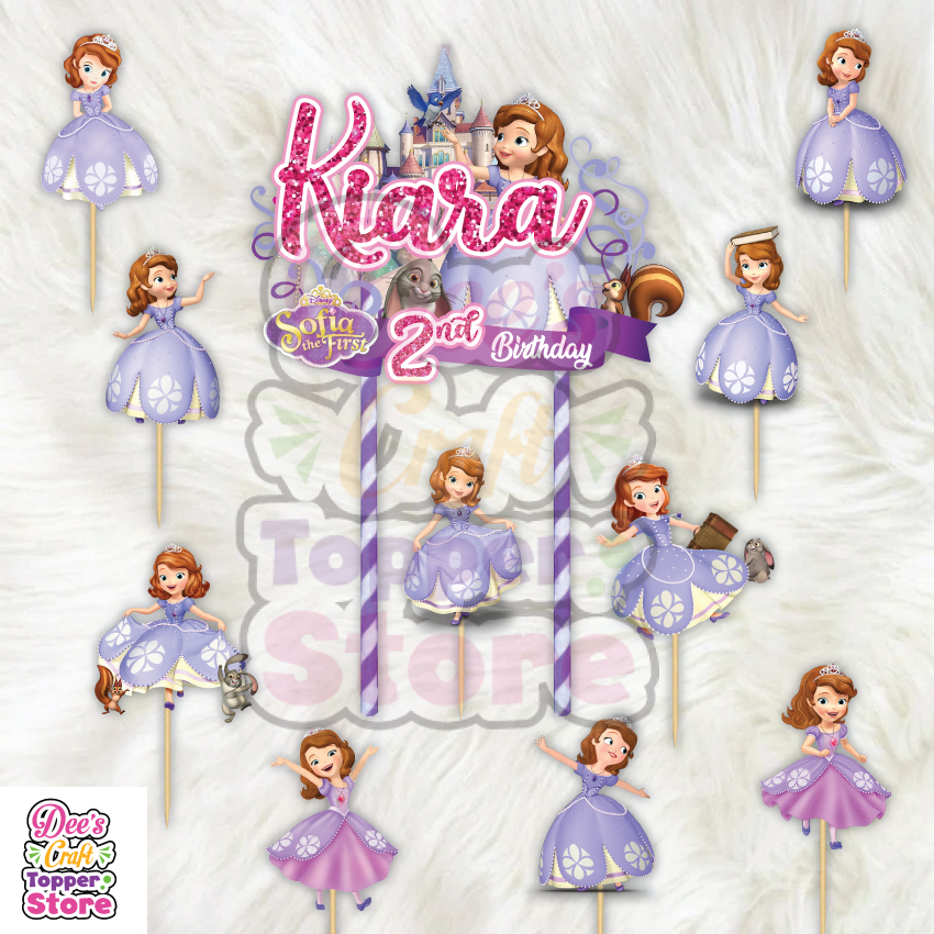 Jual Topper Cake Sofia The First Only Bisa Request Nama Gambar | Shopee ...