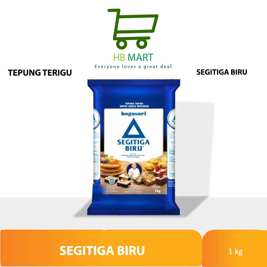 Jual Tepung Segitiga Biru Premium 1 Kg /Tepung Terigu Segitiga Biru ...