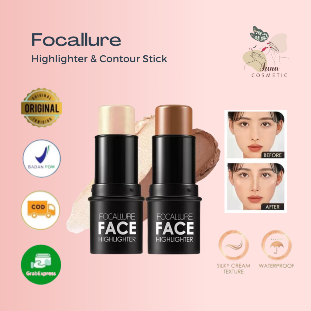 Jual FOCALLURE Highlighter & Contour Stick 4 Colours-Kosmetik Wajah ...