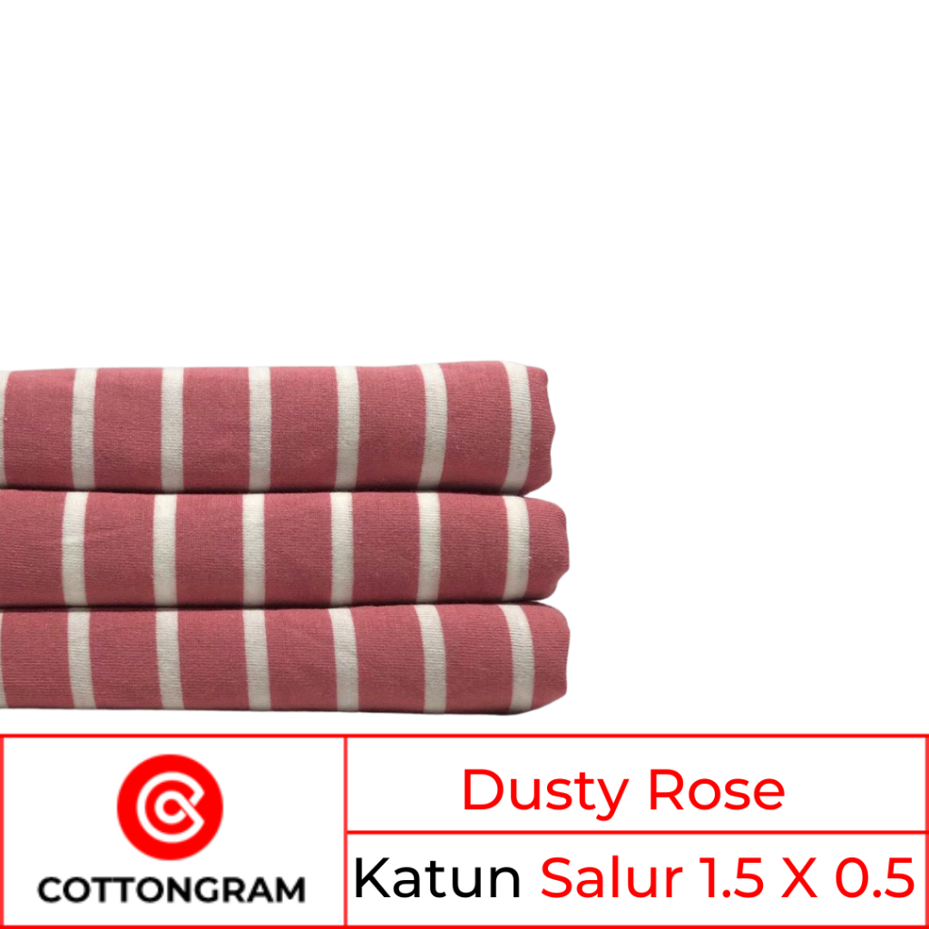 Jual Cottongram Kain Kaos Bahan Cotton Combed Motif Salur Per Kg