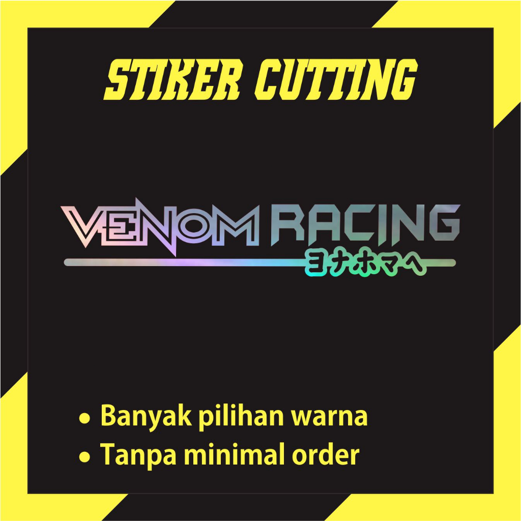 Jual Stiker Venom Racing JDM Culture Cutting Sticker Aksesoris Mobil ...