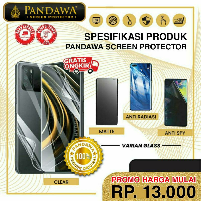 Jual Promo | Anti Gores Hydrogel Clear/ Matte Bisa Request tipe ...