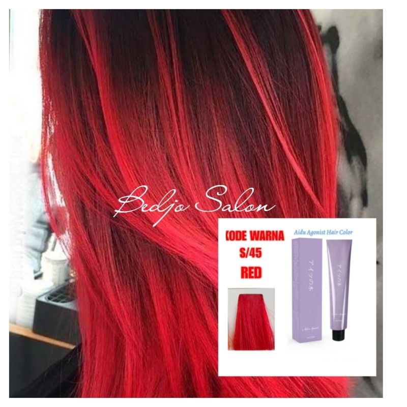 Jual Cat Rambut AIDU AGONIST warna Red S/45 | Shopee Indonesia