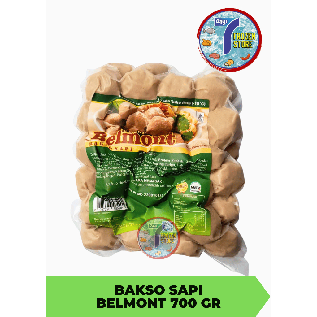 Jual Bakso Sapi Besar Belmont Isi 50 Kemasan 700 Gram Shopee Indonesia