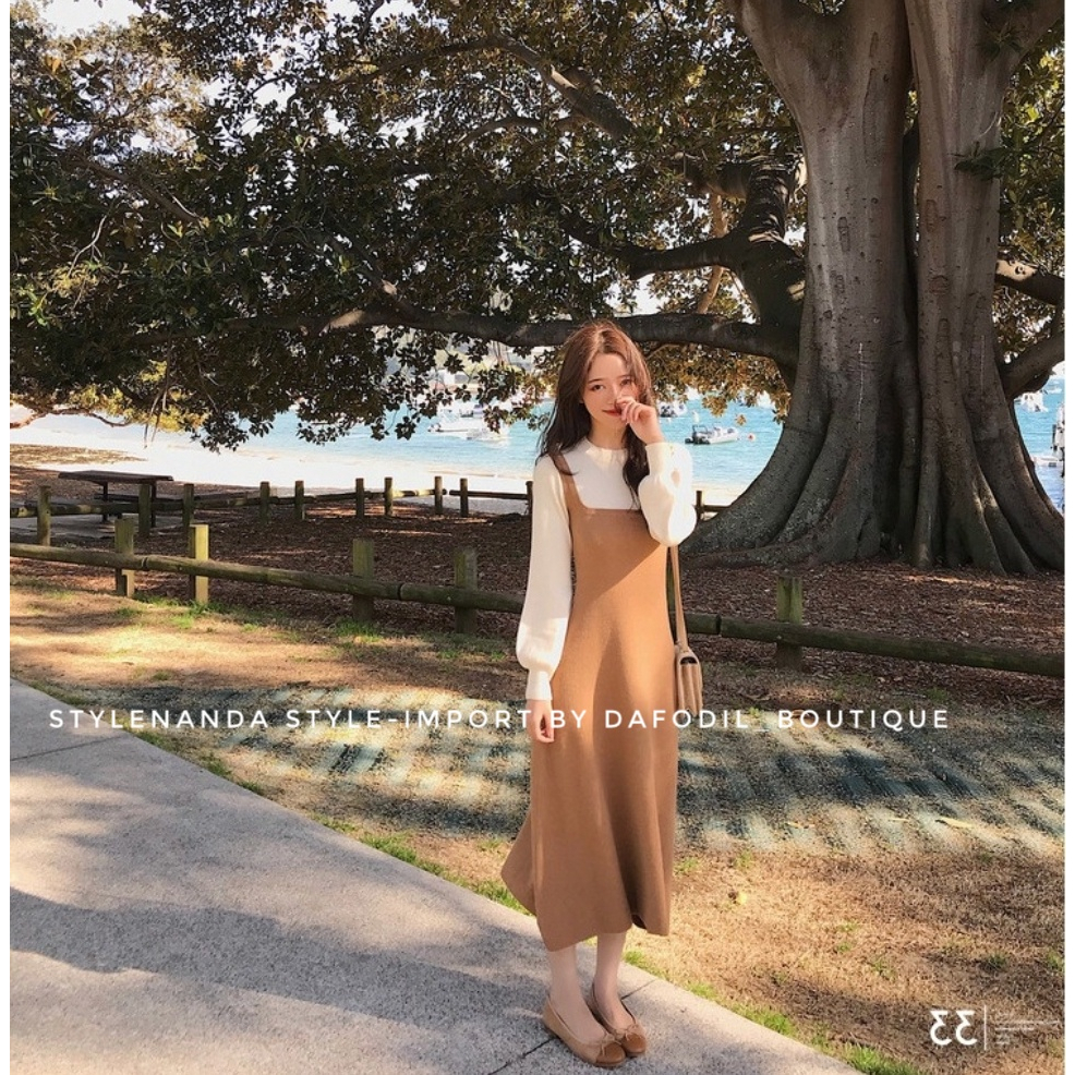 Photoshoot Stylenanda Outfits Jual (Dafodil) Korea Import