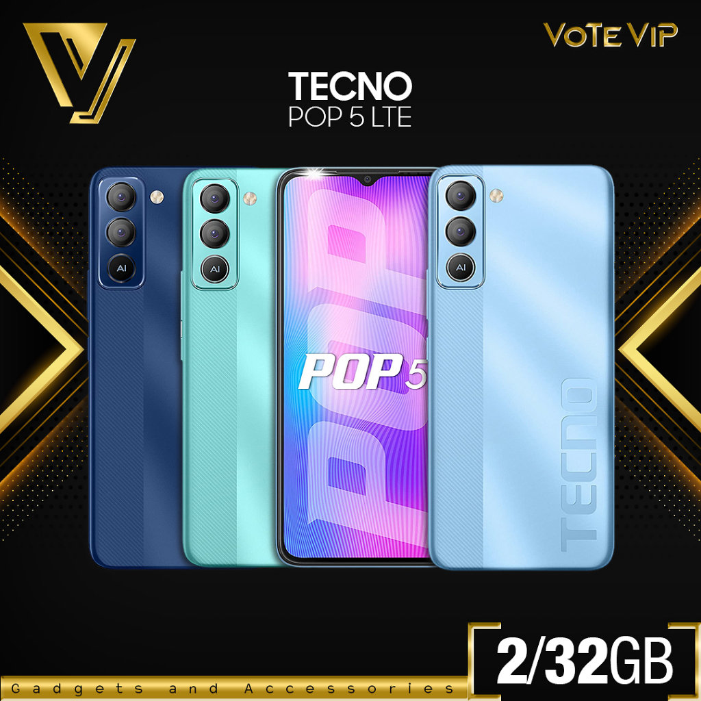 Jual Tecno Pop 5 LTE [ 2GB+32GB - 3GB+32GB ] Garansi Resmi | Shopee ...