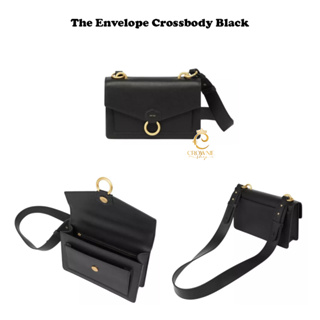Jual JW PEI Envelope Crossbody 100% Original - Black Leather
