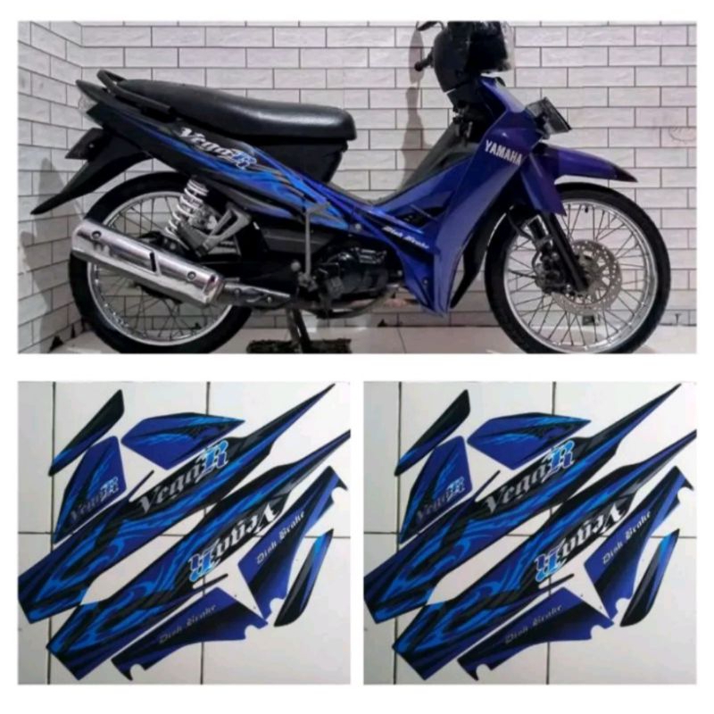 Jual STIKER STRIPING LIS LES BODY MOTOR YAMAHA VEGA R TAHUN 2008 FULL ...