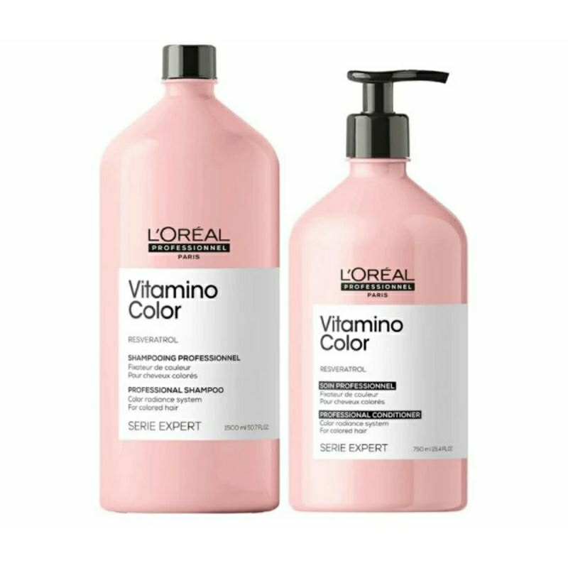 LOREAL SERIE EXPERT VITAMINO COLOR SHAMPOO 1500 ml + CONDITIONER 750 ml