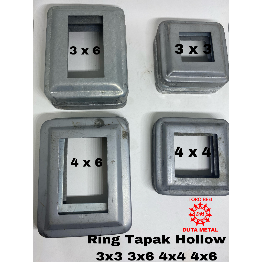 Jual Ring Tapak Hollow Besi Plat / Ring Tapak Minimalis / Aksesoris