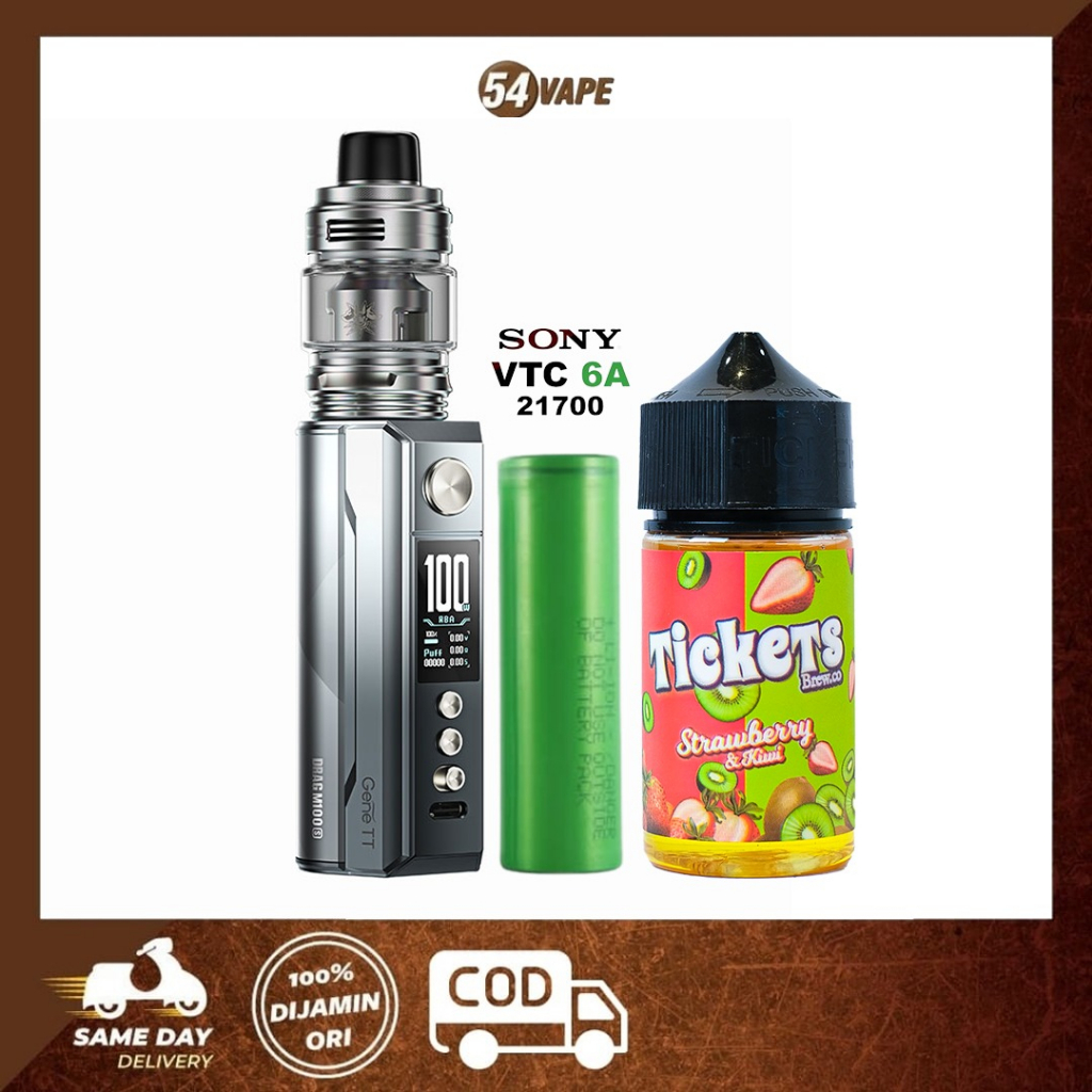 Jual Voopoo Drag M100S Kit + VTC 6A 21700 4000mAh + Liquid Tickets 60ml ...