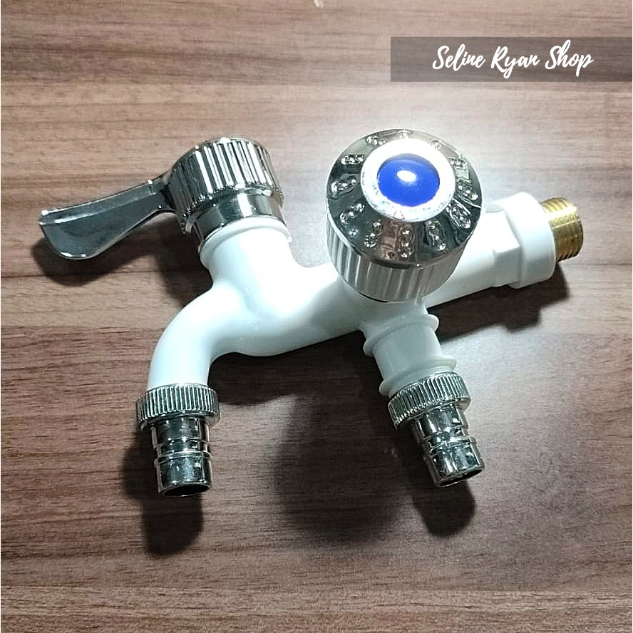 Jual Kran Taman / Kran Tembok / Kran Cabang Model Kombinasi Warna Lux ...