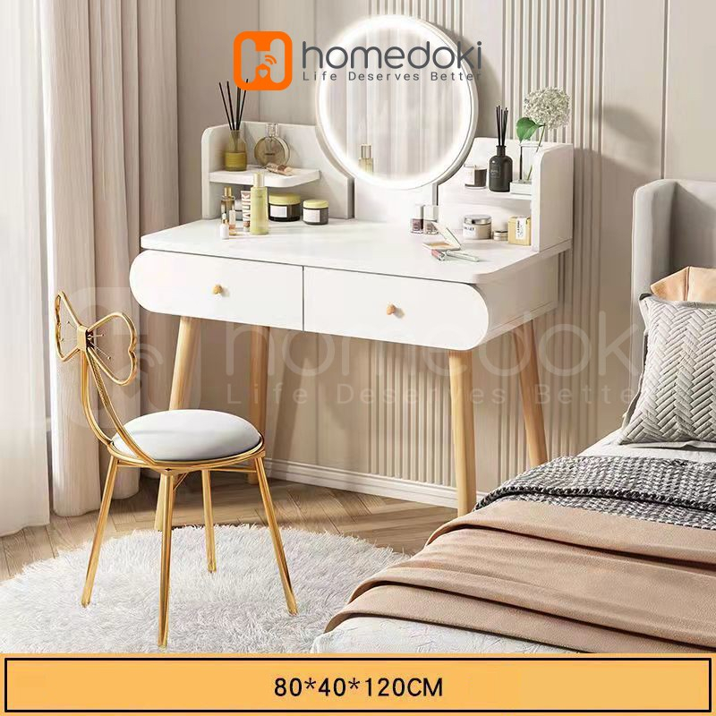 Jual Homedoki Meja Rias Putih Meja Rias Minimalis Dressing Table