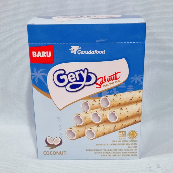 Jual Gery Saluut Coconut Roll 1 Box Isi 24 Pcs Shopee Indonesia 9387