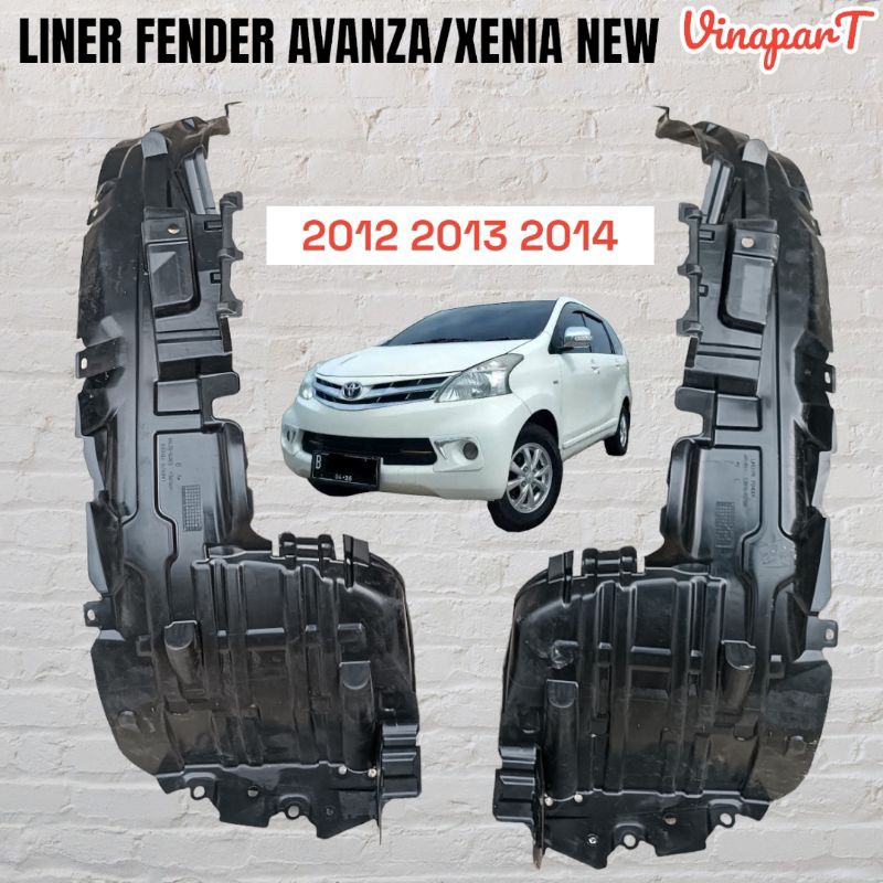 Jual liner fender depan avanza xenia new 2012 2013 2014 kanan kiri