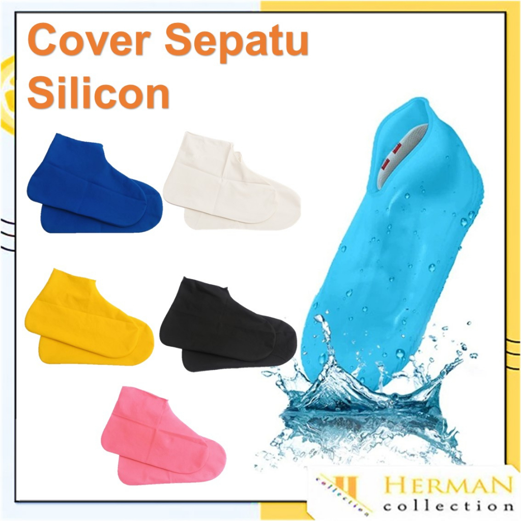 Jual Hc Cover Sepatu Anti Air Hujan Waterproof Sarung Pelindung Sepatu Karet Silikon Silicone