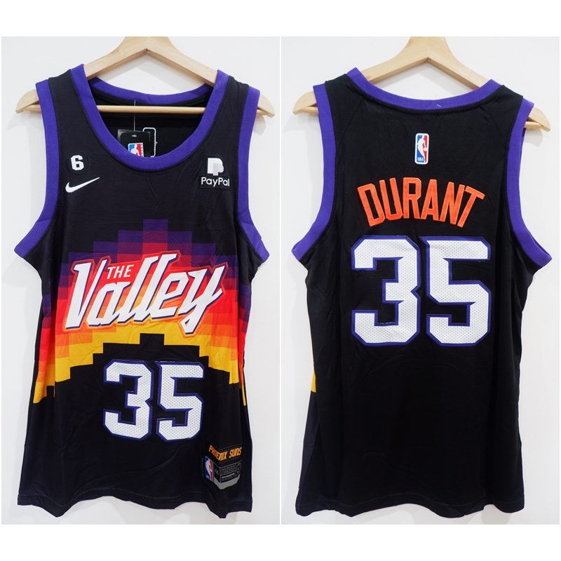 Jual JERSEY BASKET NBA THE VALLEY #35 KEVIN DURANT CITY EDITION HITAM ...