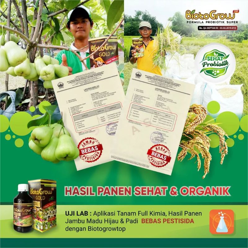 Jual BiotoGrow pupuk probiotik Organik Multiguna dengan plus 8+BATTERY ...