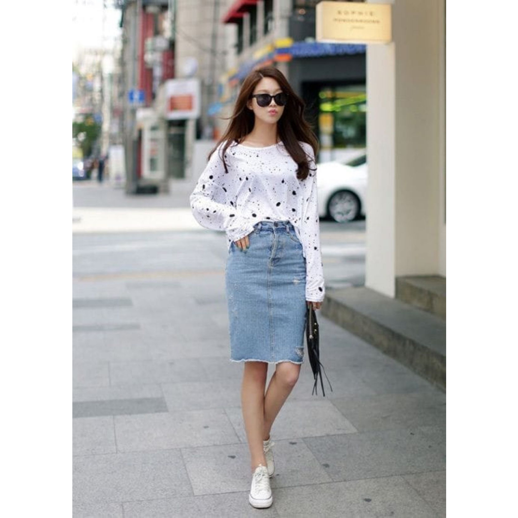 Rok Jeans Pendek Korean Style