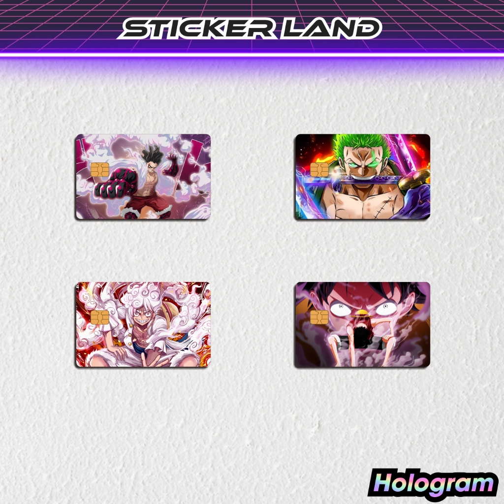 Jual Stiker ATM One Piece Spesial Hologram - Stiker Kartu ATM Anime ...