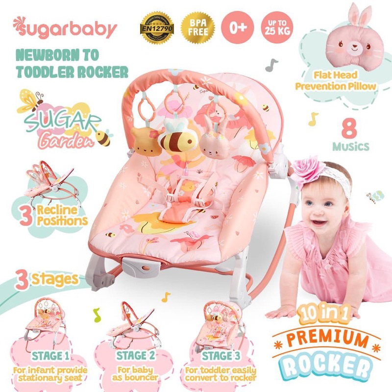 Bouncer sugar baby untuk newborn online