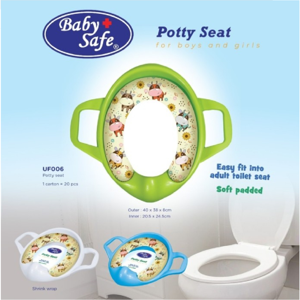 Jual Potty Seat With Handle UF006 Babysafe - Alas Duduk Toilet Anak ...