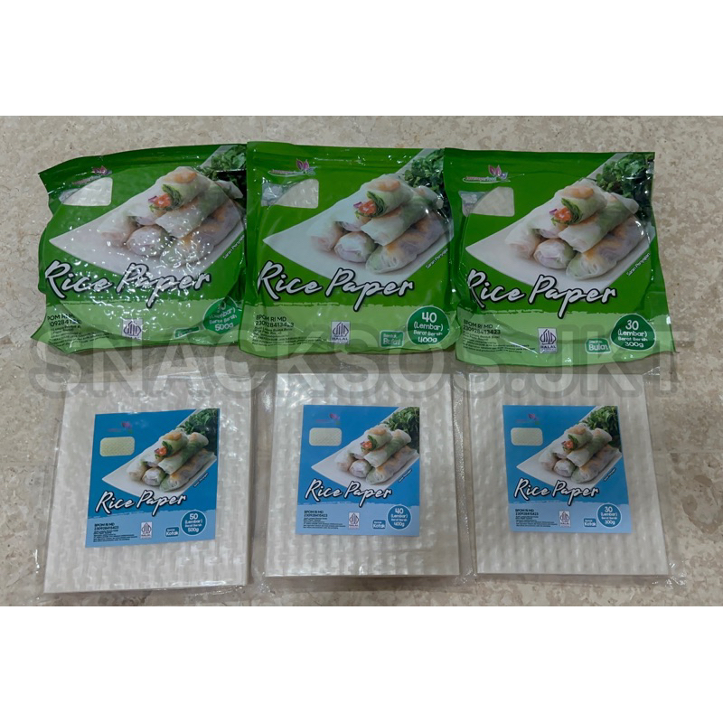 Jual [ISI 30/40/50] Rice Paper / Banh Trang High Quality Rice Paper ...