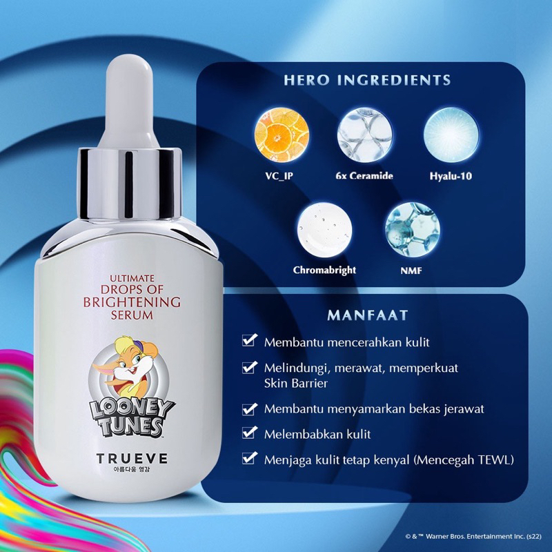 Jual TRUEVE X Looney Tunes - Ultimate Drops Of Brightening Serum 30 ML ...