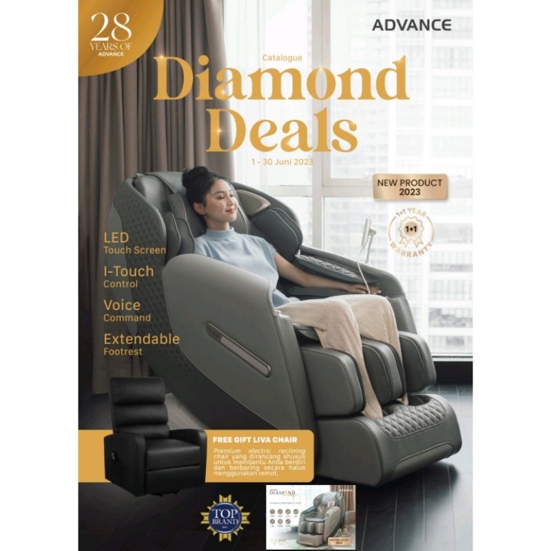Jual Kursi Pijat ADVANCE Amari Diamond HS8911 Massage Chair ADVANCE
