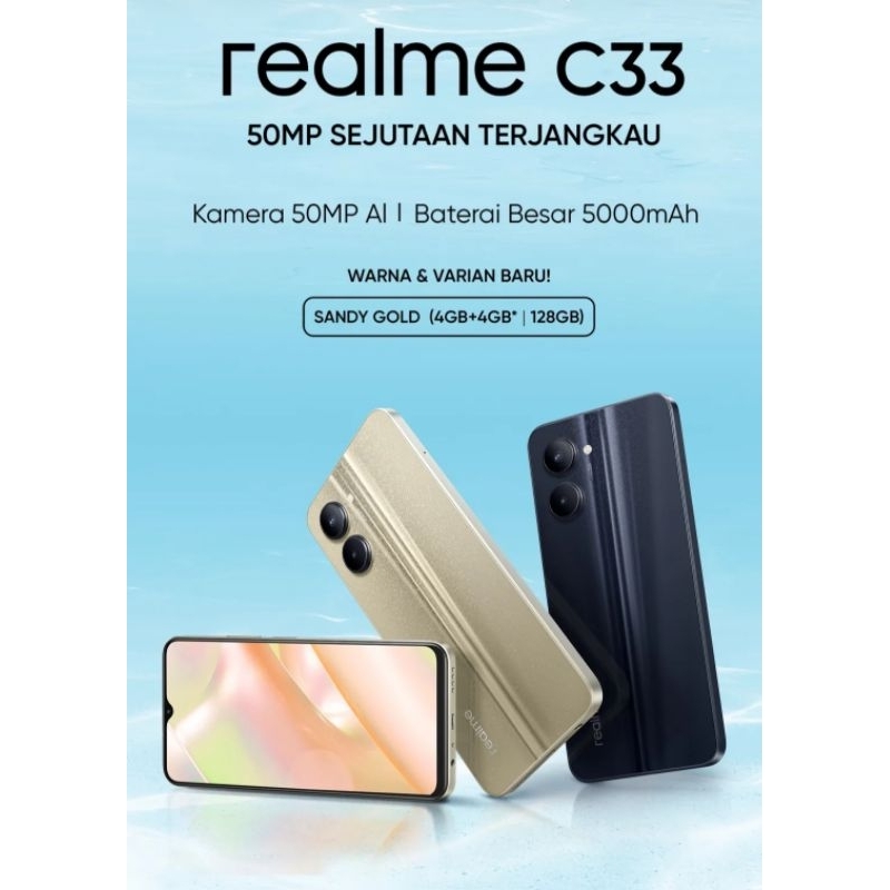 Jual Realme C33 3/32 | 4/64 | 4/128GB - Garansi Resmi Realme Indonesia ...