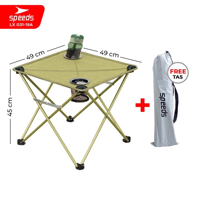 Product image SPEEDS Kursi Lipat Kusi Bulat Camping Moon Folding Chair Mancing Alam Piknik Outdoor 031-14 031-19 cream meja