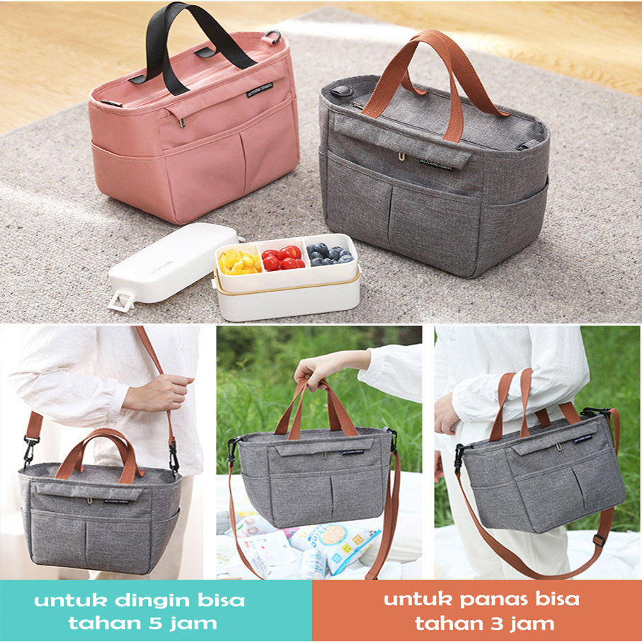 Jual Cooler Bag / Tas Penahan Panas Dingin / Tas Bekal Makanan Bekal