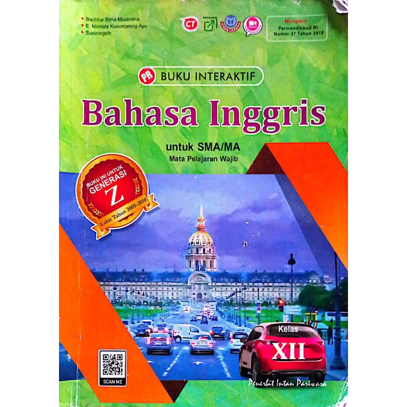 Jual Kunci Jawaban Bahasa Inggris Wajib Kelas 12 Intan Pariwara ...