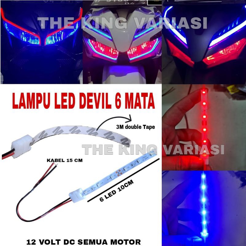 Jual LAMPU DEVIL / LAMPU DEVIL LED 6 MATA / LAMPU DEVIL 6 LED / LAMPU ...