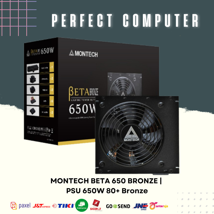 Jual MONTECH BETA 650 BRONZE | PSU 650W 80+ Bronze POWERSUPPLY | Shopee ...