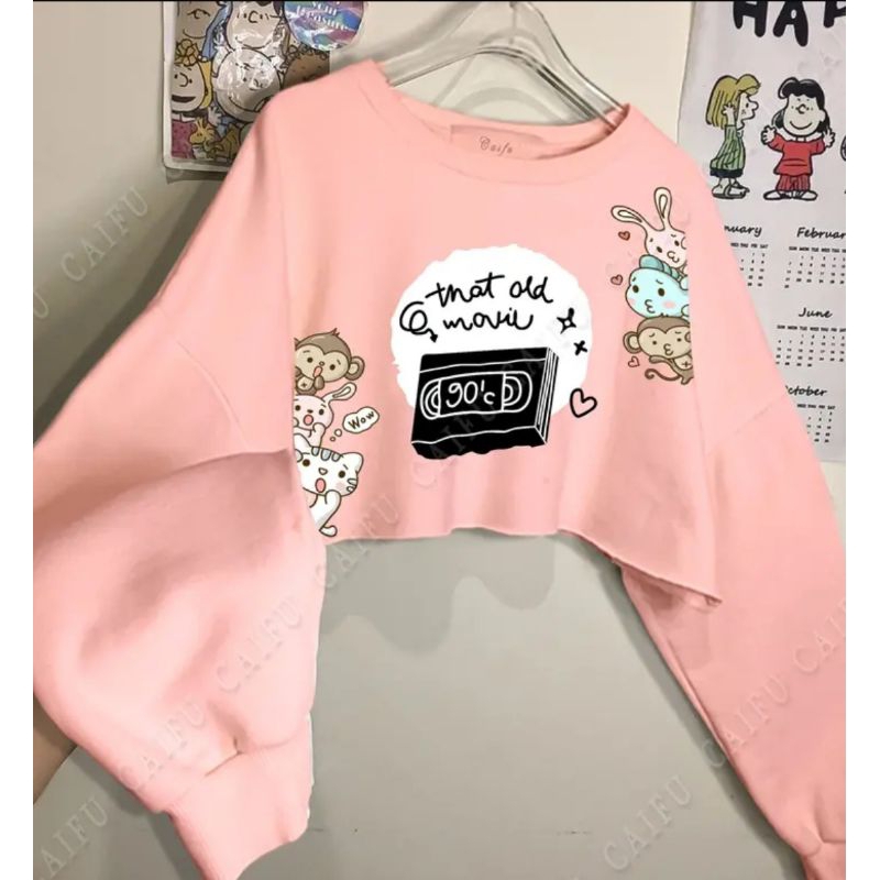 Jual SWEATER CROP TOP OLD THAT MOVIE CROP TOP REMAJA CROP TOP