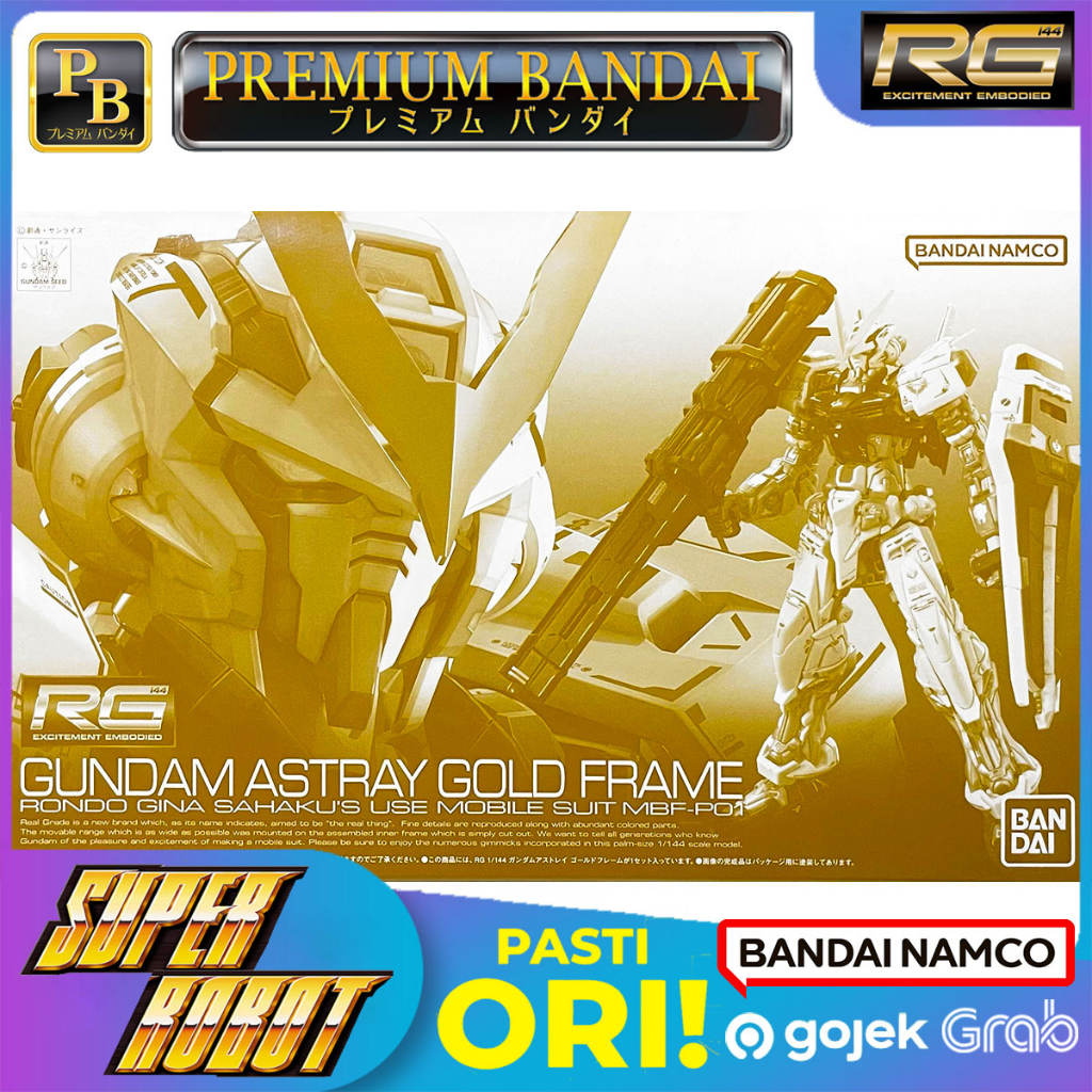 Jual BANDAI RG MBFP01 Gundam Astray Gold Frame PBANDAI Limited