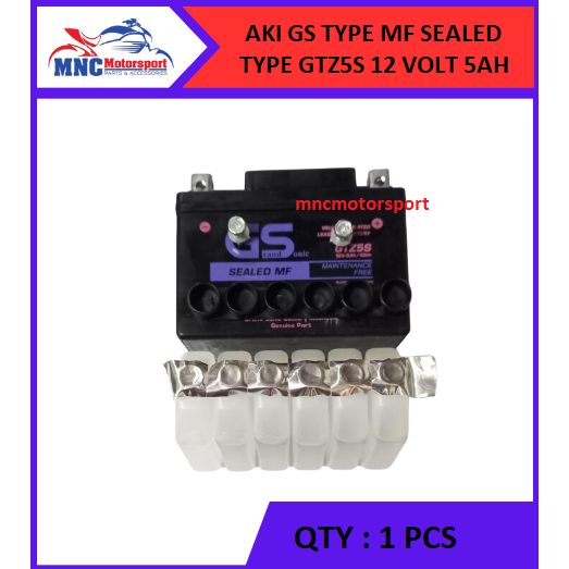 Jual AKI BATTERY KERING MF GS KODE 5S ZX 130 BLITZ ATHLETE