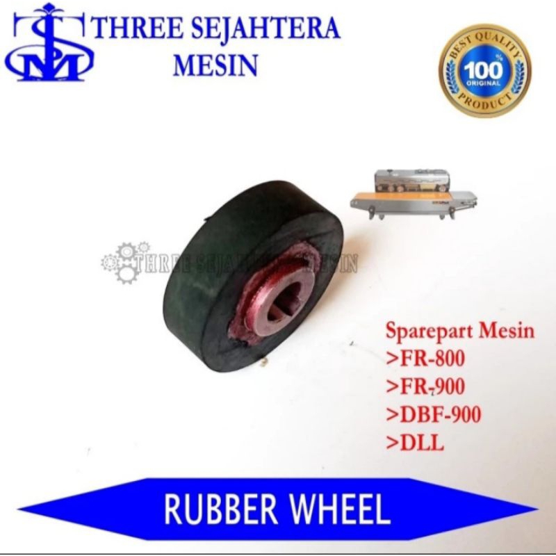 Jual Roda roll press FR-800/900 Roda karet hitam sparepart Mesin ...