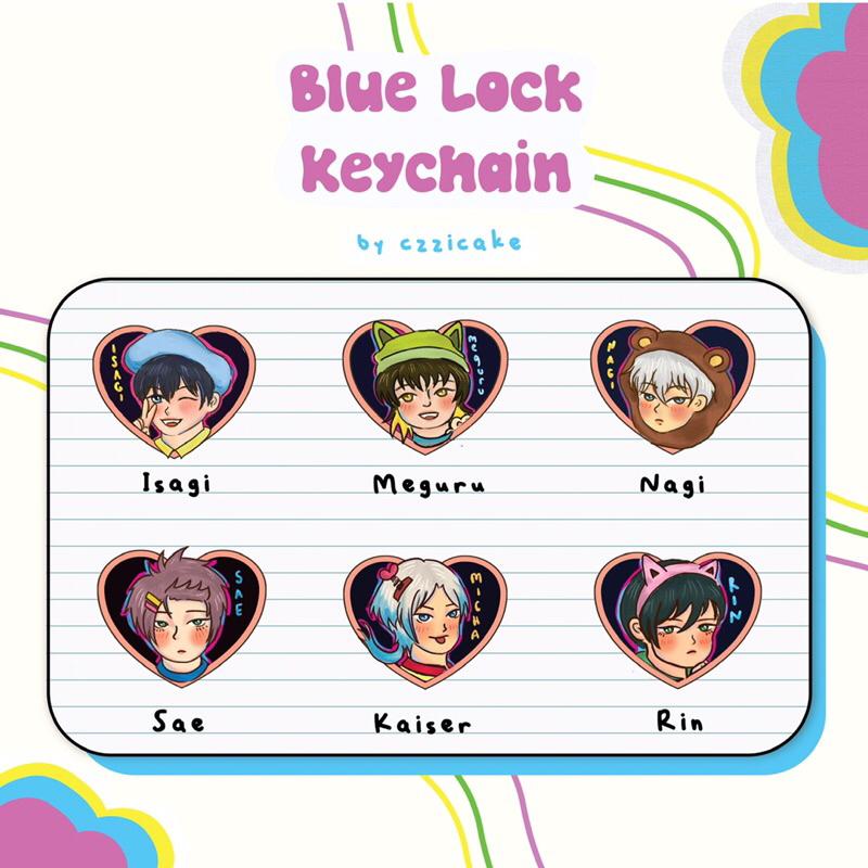 Jual BLUE LOCK KEYCHAIN/POP SOCKET BY CZZICAKE | Shopee Indonesia