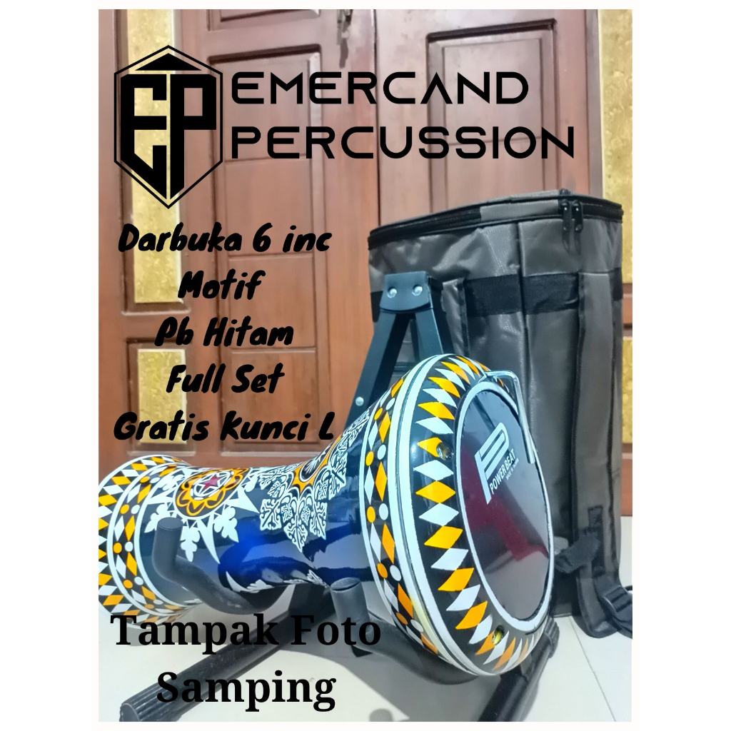 Jual Darbuka Motif 6 inc Termurah ( Buat Belajar Anak Anak Kecil