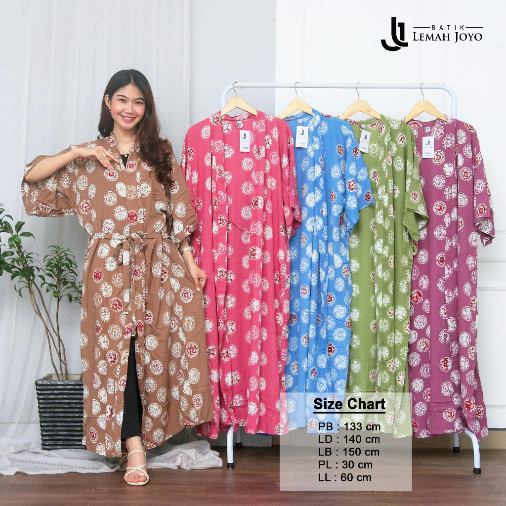 Jual Batik Long Kimono Soft Shopee Indonesia