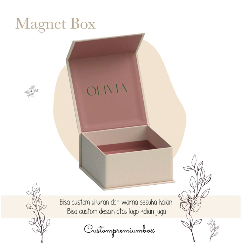 Jual Custom Magnet Box 25x19x6 cm Custom Box | Shopee Indonesia