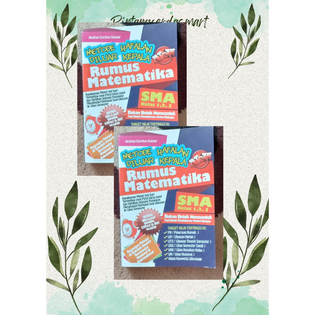 Jual BUKU RUMUS MATEMATIK UNTUK SMA | Shopee Indonesia