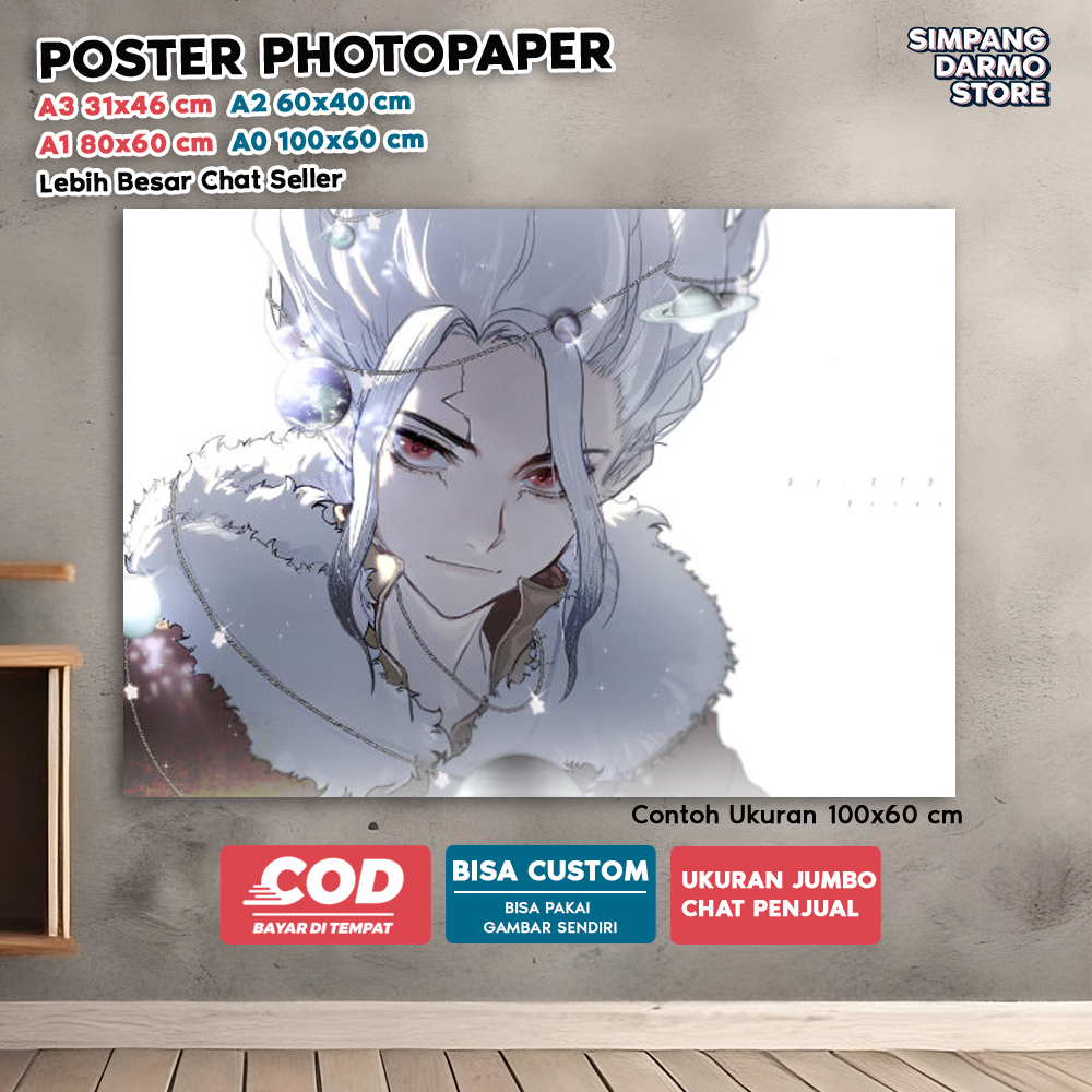 Jual Poster Anime Dr. Stone : Kualitas HD dan Bisa Custom untuk