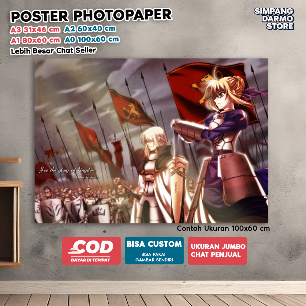 Jual Poster Anime Fate Zero Kualitas HD dan Bisa Custom untuk Penggemar ...
