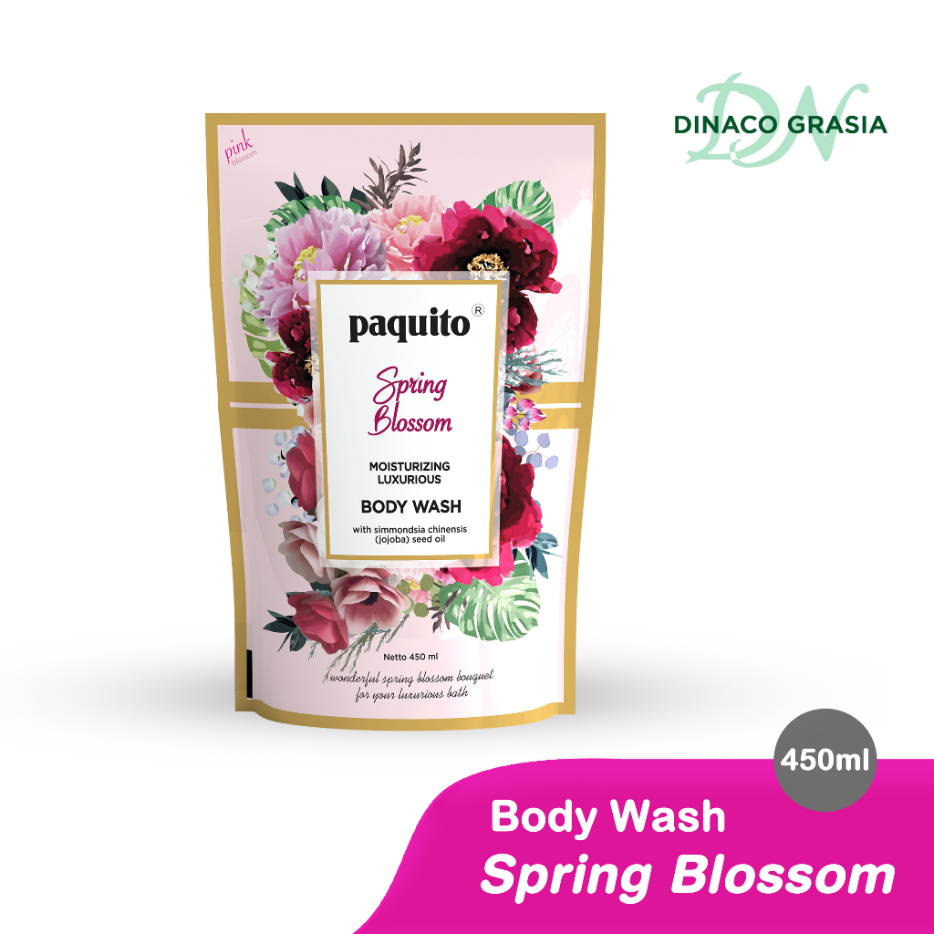 Jual Body Wash Paquito Spring Blossom Sabun Cair - Refill 450 mL ...