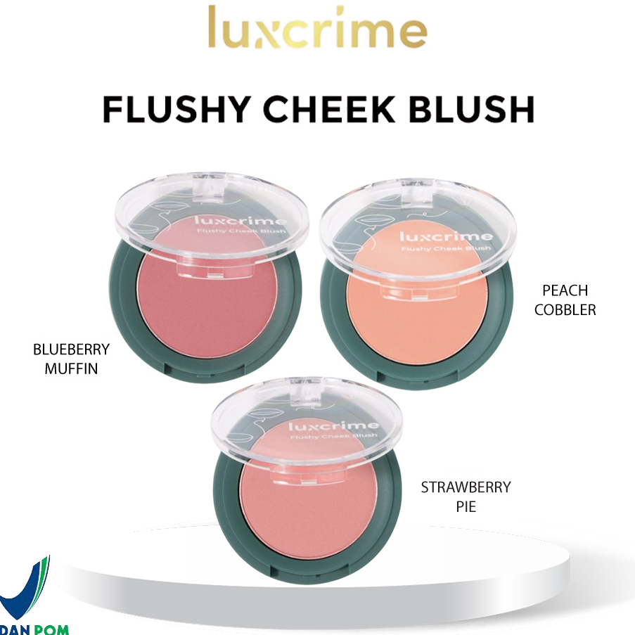 Jual Luxcrime Flushy-Cheek Blush Blueberry Muffin - Warna Intense Untuk ...